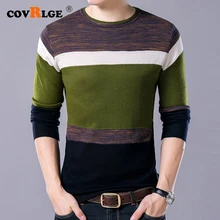 ^#Cheap Covrlge 2019 Autumn Casual Men's Sweater O-Neck Striped Slim Fit Knitwear Mens Sweaters Pullovers Pullover Men Pull Homme MZM058 ^#Cheap Covrlge 2019 Autumn Casual Men's Sweater O-Neck Striped Slim Fit Knitwear Mens Sweaters Pullovers Pullover Men Pull Homme MZM058