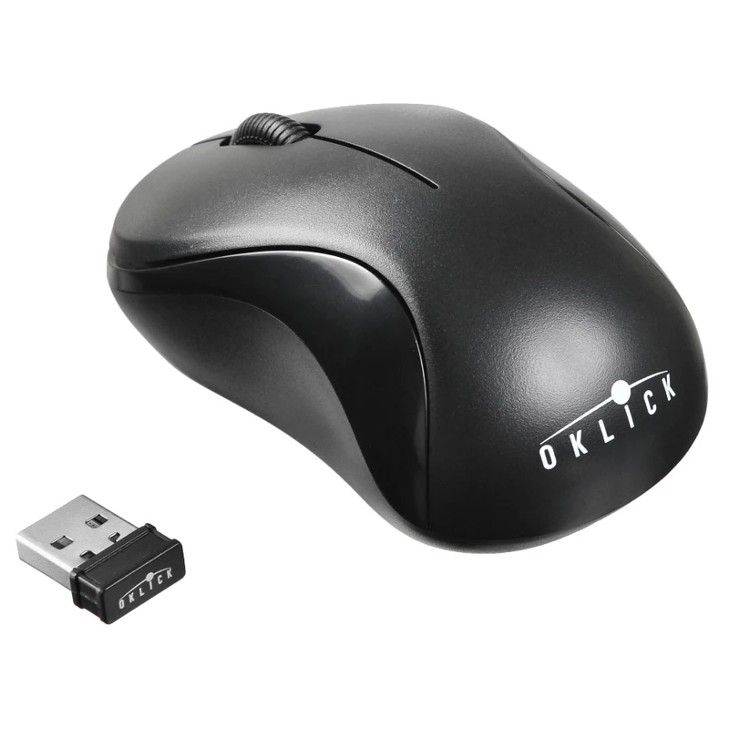 Мышь OKLICK 605SW, беспроводная, USB, черный