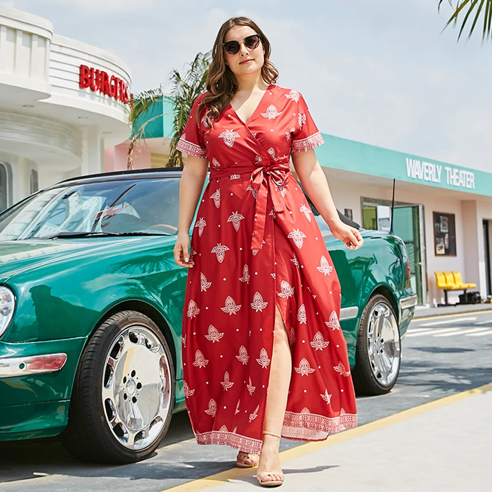 Женское длинное платье Siskakia макси-кардиган с декоративной шнуровкой и принтом в