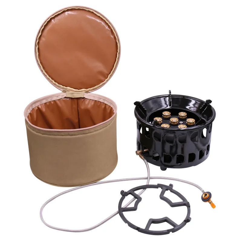 

Заводская прямая Сертификация CE высокомощная печь семь звезд семь головок наружная плита семь сердечников портативная плита для кемпинга