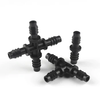 

5pcs 8/11mm Garden Hose PVC Hose Water Pipe Barbed Straight 3 way Tee Connector Garden Water Connectors Garden Irrigation Tools