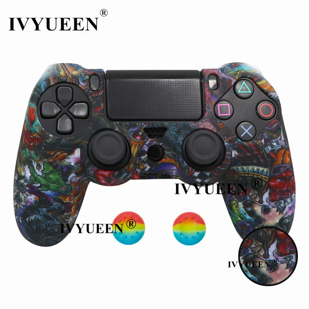 for PlayStation 4 ps4 Pro slim controller silicone case skin 25