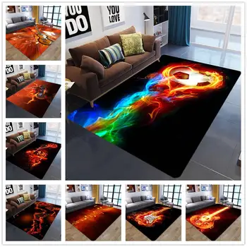 

Nordic Flannel Soft Child Carpets for Living Room Decor Carpet 3D Printed flame Pattern Kids Play Area Rugs Baby Crawl Floor Mat