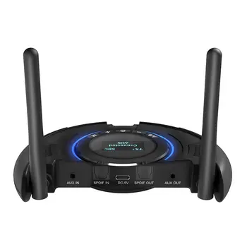 

Wireless Receiving Transmitting App Control Speaker Two In One Black Stereo Music Audio Adapter Receiver Transmitter