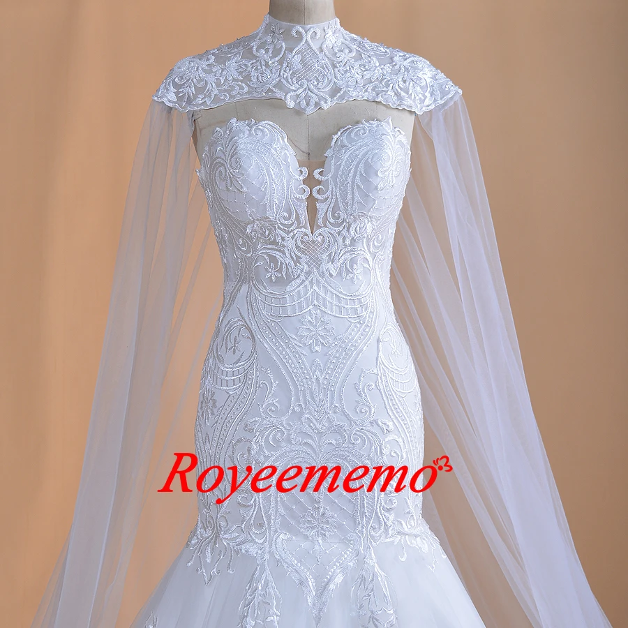 Новое свадебное платье русалки с накидкой классическое свадебное платье с куртка изготовленная на заказ свадебное платье новое свадебное платье