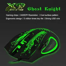 

IMICE X9 Wired Mouse with Gaming Chip Strong USB Wire Black Gaming Mouse with Colorful Light for Computer