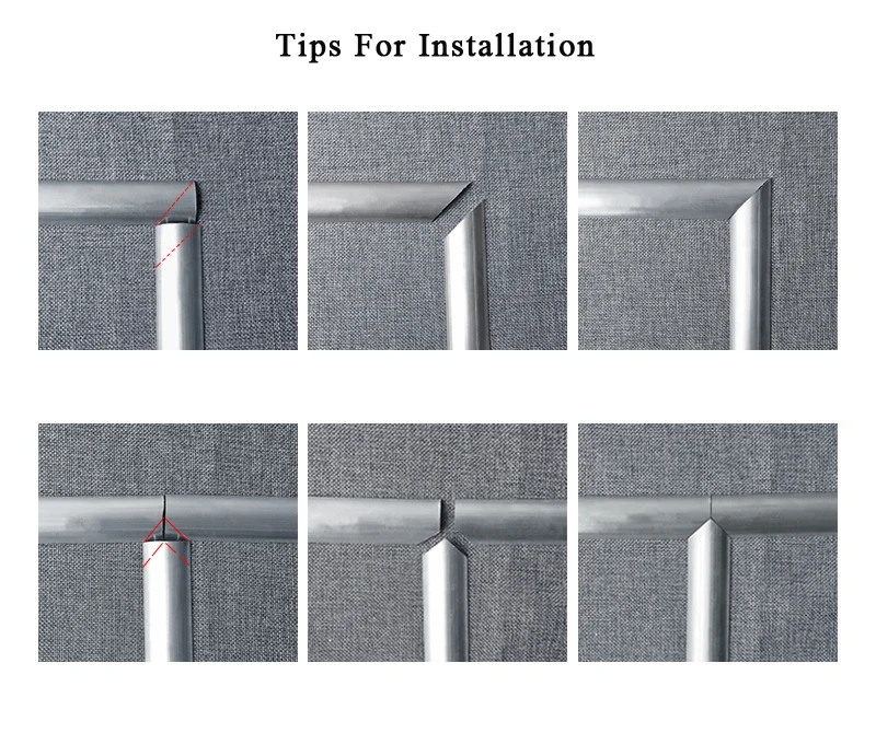 alumínio do raceway da parede, quadro engrossado