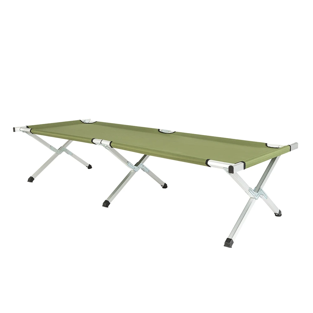 

Foldable Camping Bed Outdoor Portable Military Cot for Travel, Base Camp, Hiking, Mountaineering,Army Green