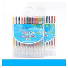 Детская короткая палочка 24 цветов вращающийся карандаш сделай сам для рисования короткая палочка для рисования маслом Начинающий Набор для рисования