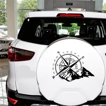 

100% Brand New Vinyl Car StickerBlack Off Road Compass Mountain Decal Hood Graphic Snow Sticker