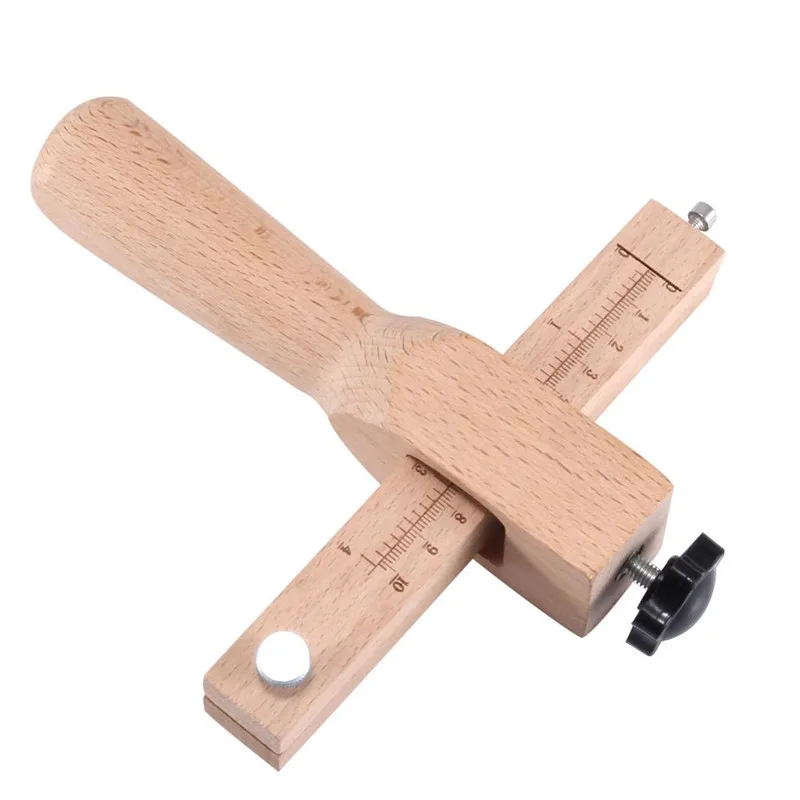 Wood color Регулируемый ремесло ручной резки деревянные поделки прочный праздная жизнь кожаный ремень резак крепежный инструмент - Цвет: Wood color