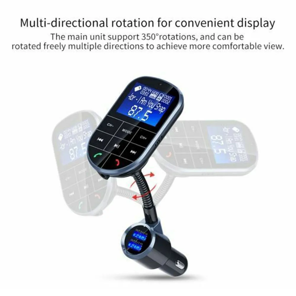 1 шт. Автомобильный MP3-плеер 12V 24V Авто Bluetooth 4,2 EDR mp3 плеер FM передатчик Hands Free Беспроводной TF Поддержка карт флеш-накопителей