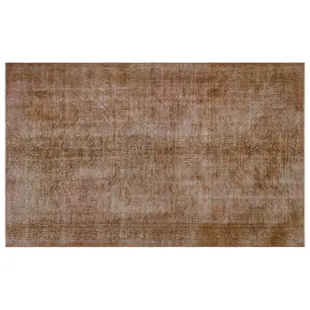 

Handmade Brown Vintage Overdyed Turkish Area Rug 162x268 Cm-5'4''X8'10''