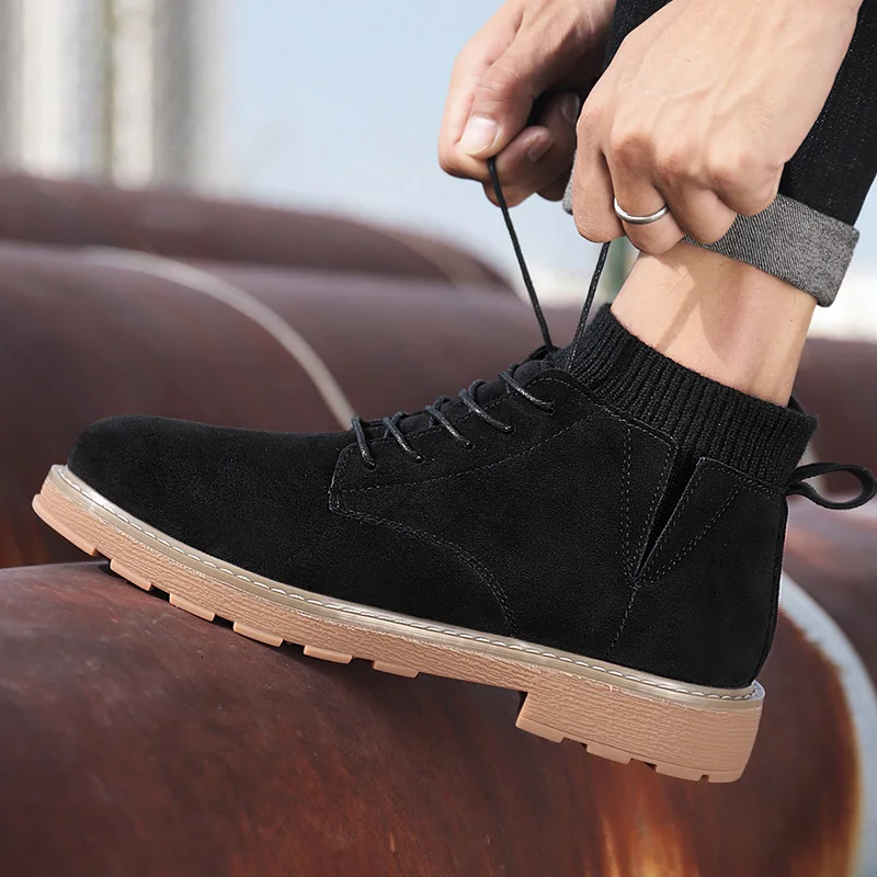 

Fashion Men Sneakers Men Winter Snow Boots Waterproof Flock Outdoor Footwear Bottes Pour Hommes Walking Boots Zapatos De Hombre