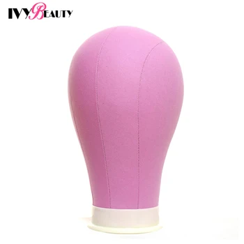 

21/22/23/inch Pin Color Wig Stand Canvas Head 22" Maniquin Head Stand Tool For Women Make Up Maniquin Training Make Wigs