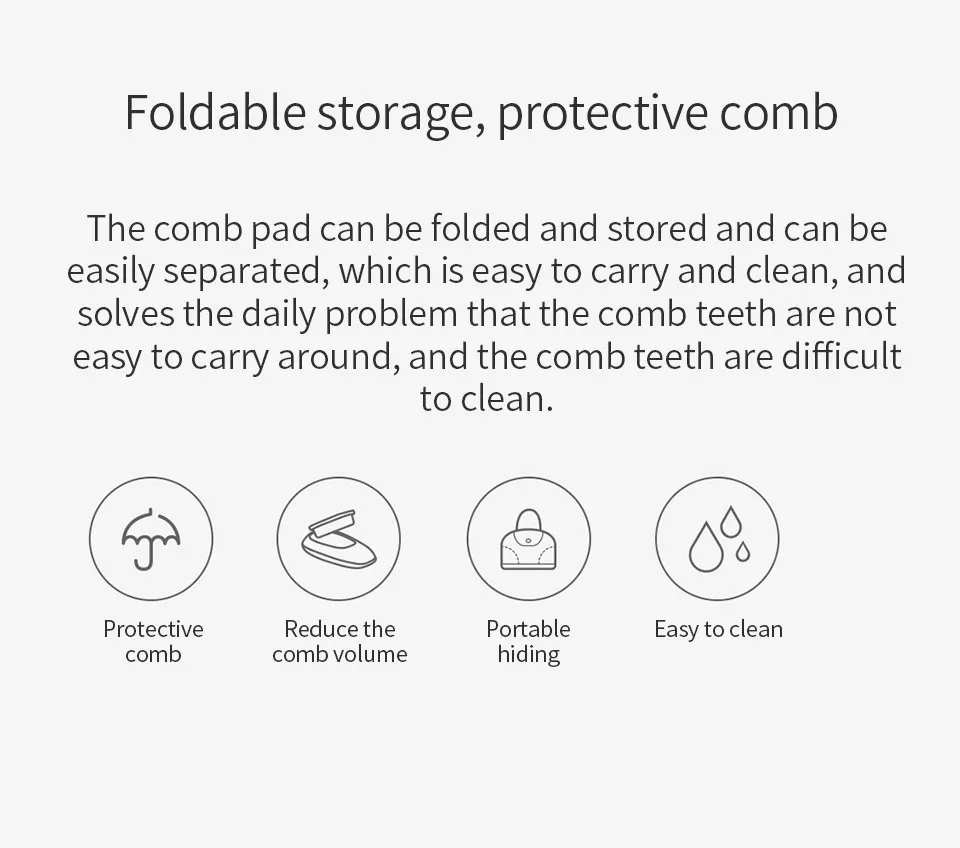Xiaomi Youpin XW Уход за волосами отрицательных ионов гребень Блокировка вода питание волосы гладкие нестатические Быстрая зарядка высокая продолжительность портативный