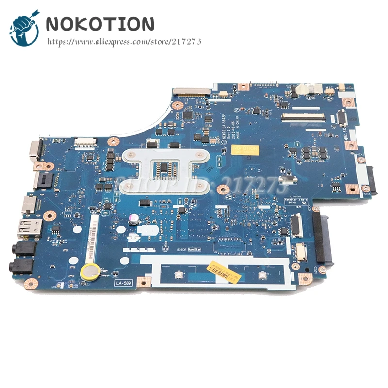 NOKOTION NEW70 LA-5892P для acer aspire 5741 г 5741 5742 5742 г PC материнская плата+ радиатор, а не LA-5891P LA-5893p LA-5894P