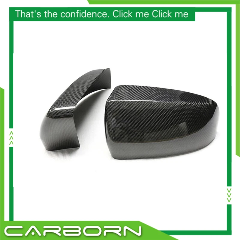 

ForBMW X5 E70 2007-2013 X6 E71 2008-2013 Add On/OX Horn Shape Replacement Style Carbon Fiber Mirror Cover Body Side View Mirrors