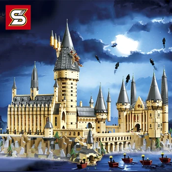

Potter Movie Series Magic Castle School set Building Blocks Bricks Compatibie lepinglys 71043 Educational Toys Children Gifts