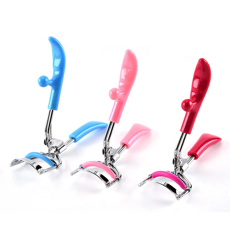 

Stainless Steel Eyelashes Curler Clip PVC Silicone Pads Get Long-lasting Curled Lashes Portable and Useful Makeup Tools