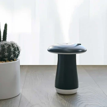 

180Ml Air Humidifier Mini Mushroom Shape Mute Humidifier,USB Air Humidifier and Aroma Diffuser with Small Fan for Home Office Ca