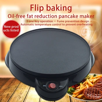 

2020Nov NewEU/UK Plug Electric Crepe Maker Crepe Maker Baking Pan Kitchen Tools Spring Roll Machine Egg Roll Machine Cake Maker