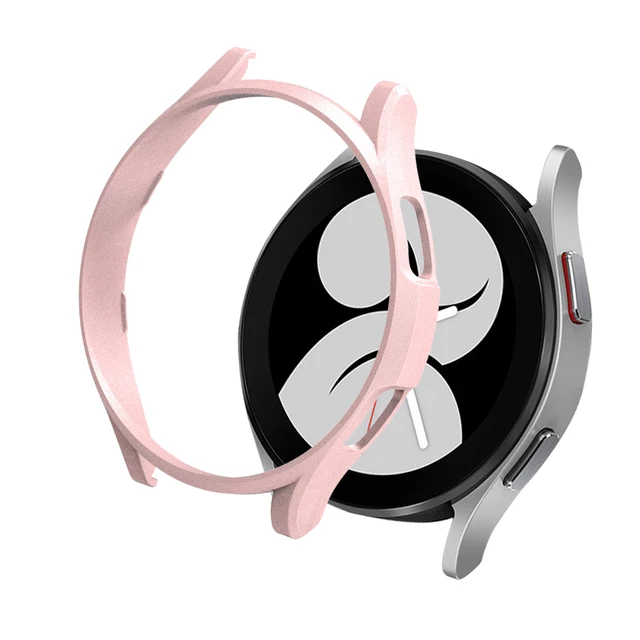 PC Matte Watch Cover for Samsung Galaxy Watch 4 40MM 44MM Watch 4 Classic 42mm 46mm Case All-Around Protective Bumper Shell Bright Rose