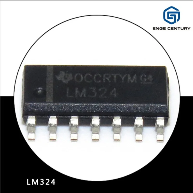 1000 шт. LM324 SMD лапками углублением SOP-14 Quad Операционный усилитель чип