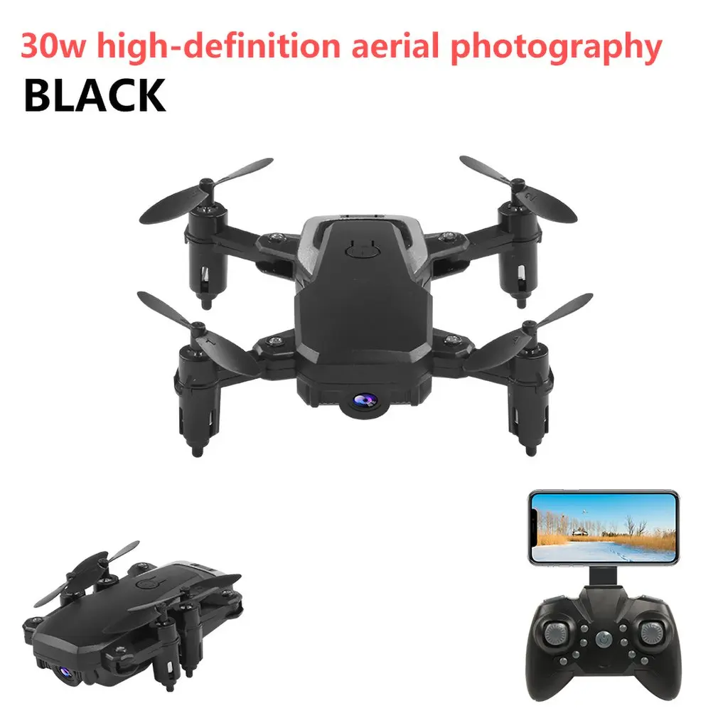 Мини складной Wi-Fi FPV Радиоуправляемый Дрон с HD камерой Радиоуправляемый вертолет самолет удержание высоты воздушные видео игрушки для детей