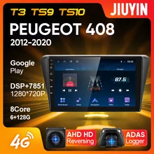 JIUYIN Тип C автомобильный Радио Мультимедиа Видео плеер навигация GPS для Peugeot 408 2012 - 2020 Android No 2din 2 din dvd