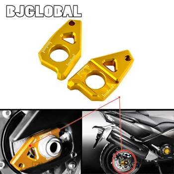 

CNC Rear Axle Spindle Chain Adjuster Blocks For Yamaha YZF R1 YZF-R1 2005-2015 TMAX 530 T-MAX 2012-2016 FZ1 2006-2015 FZ8 12-15