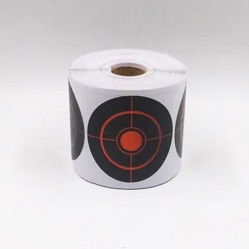 

250pcs/Roll Adhesive Shooting Targets Splatter Reactive Target Sticker 7.5cm for Archery Bow Shooting Practice Training