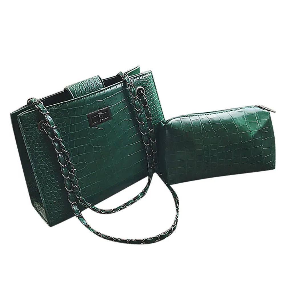 

Fashion new Women Crocodile Pattern Mother Bag large capacity Shoulder Bag Chain Handbag Messenger crossbody totes bag
