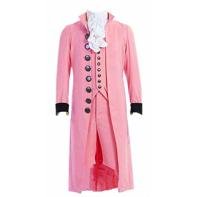 

Retro Men's Gothic Long Blazer Coat Tuxedo Suits Stand Collar Halloween Cosplay Costume Victoria Steampunk Suits Short Pants