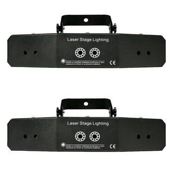 

2 pcs / 6 eye laser scan light pattern laser light dmx dj effect light