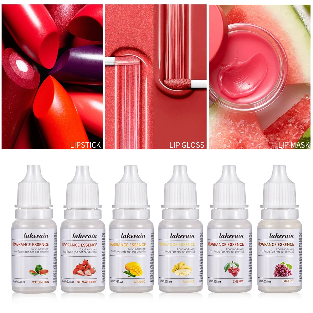 10ml Pure Fruit Fragrance Oil Diffuser Essential Oils Strawberry Flavoring Oil for Lip Gloss DIY Soap Making Lipgloss Essence 4