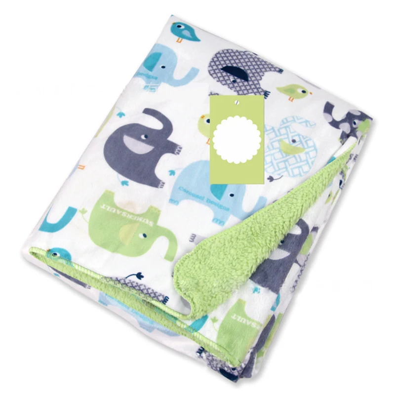 

Baby Blanket Muslin Diapers Soft Print Cartoon Bedding Children Swaddle Newborns Wrap Flannel Cotton Children's Bed Blankets