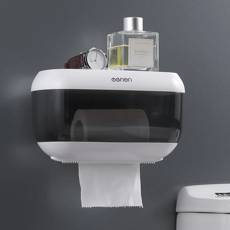 Waterproof Tissue Box Toilet Paper Holder Plastic Bathroom Accessories Storage Wall Mounted | Дом и сад