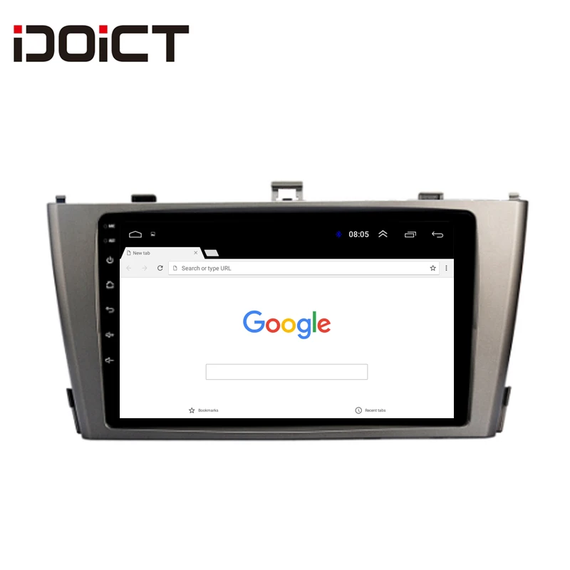 IDOICT Android 9 1 2.5D автомобильный DVD плеер GPS навигация Мультимедиа для Toyota Avensis 2009 2015