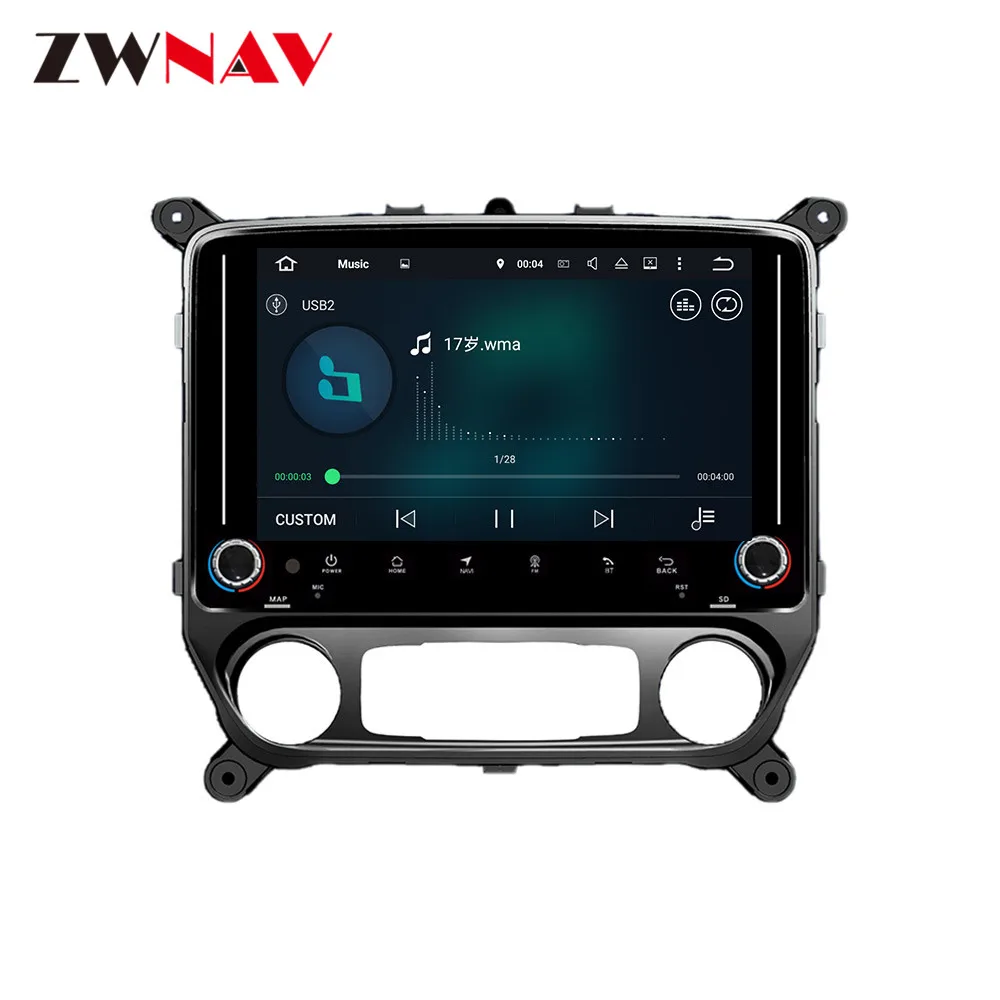 Discount Android 9 Car GPS navigation For GMC Sierra VIA Vtrux Truck/Chevrolet Silverado head unit Multimedia player radio tape recorder 1