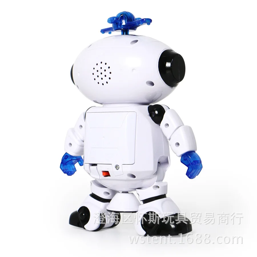 Children Wind Dancer Who Robot Dancing Singing 360-Degree Rotating Colorful Light Supermarket Stall Hot Selling
