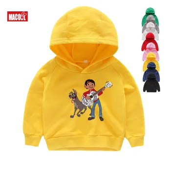 

Kids New Movie Coco Hoodies Music Boy Adventure MIGUEL Sweatshirts Guitar Dog Dante Cosplay Hoodies Sweatshirts Xmas Gifts