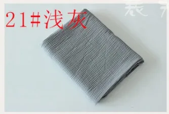 Хлопок, двухслойная газовая креповая ткань для детской одежды, Женская юбка-Пижама, 38 цветов, новинка, на заказ - Цвет: 21