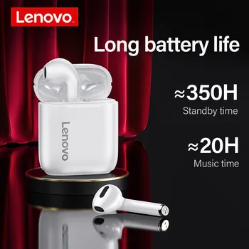 

Lenovo LP2 TWS Wireless Earphone Bluetooth 5.0 Dual Stereo Bass Touch Control LP1 Update VERSION 350MAH Headset