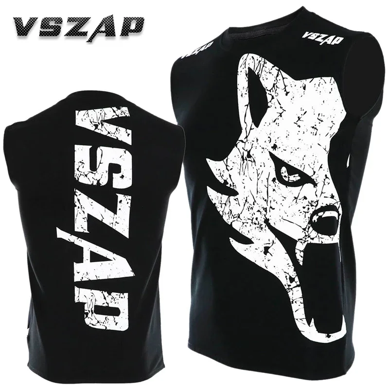 Vszap-Thai Thai boxing shirt, Thai boxing, training, jiu jitsu, fight, MMA, fitness, tank top