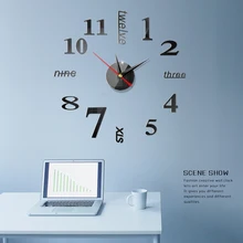 3D настенные часы современный дизайн настенные наклейки акриловые часы наклейки аксессуары для гостиной декоративные часы для дома домашний декор