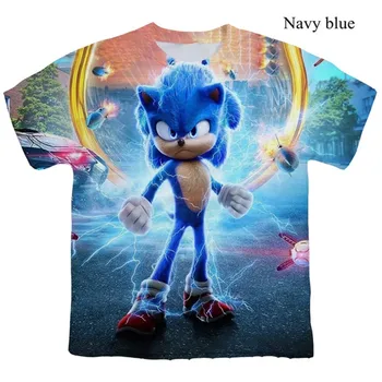 

Kids Boys Cartoon Sonic T Shirt hedgehog sonic T-shirt 3D Printed Tops for Children Streetwear Funny Sonic Tshirt O-Neck Hot