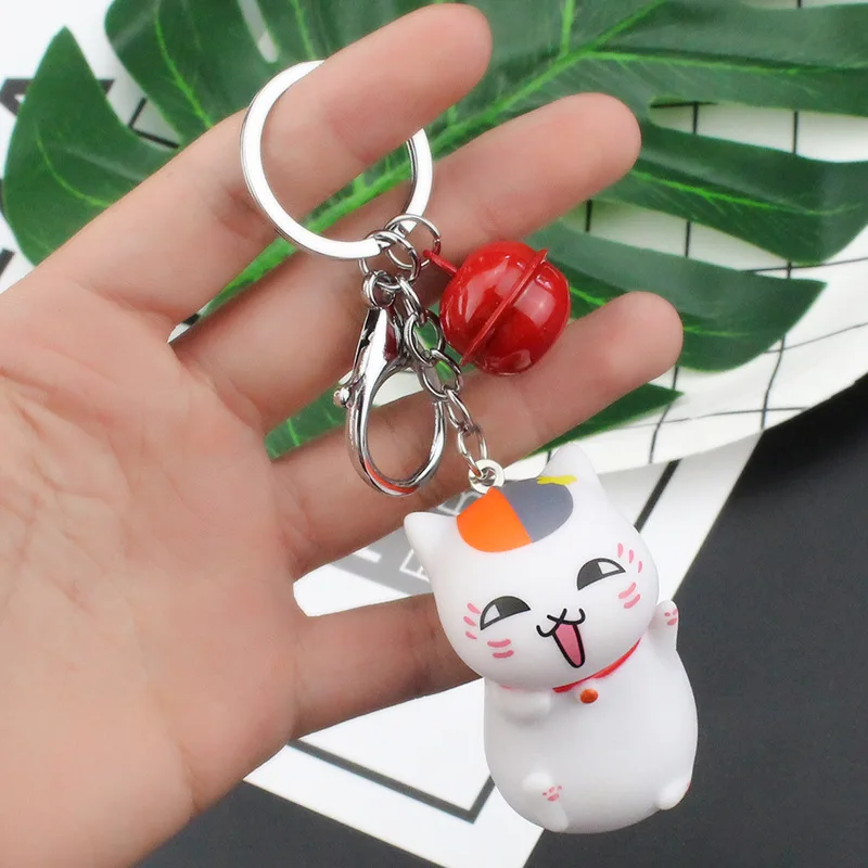 Милый мультфильм Япония Natsume Yuujinchou Nyanko кошка-сэнсэй брелок для ключей автомобиля кошелек сумка Подвеска ингрушечная фигурка подарок - Цвет: 19