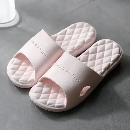 2020 New Slippers Women Summer Thick Bottom Indoor Home Couples Home Bathroom Non-slip Soft Ins Tide To Wear Cool Slippers 1988 Pink