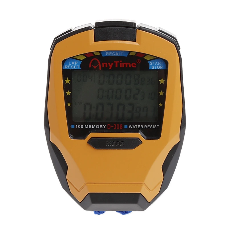 3 Row100 Lap 1/1000s Digital Sport Counter Timer Professional Athletic